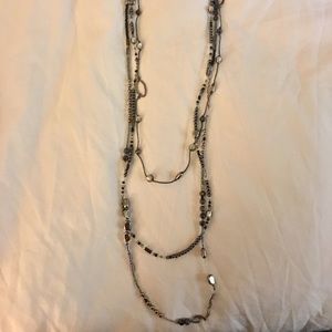 Silpada Sterling Silver Hematite Glass Necklace